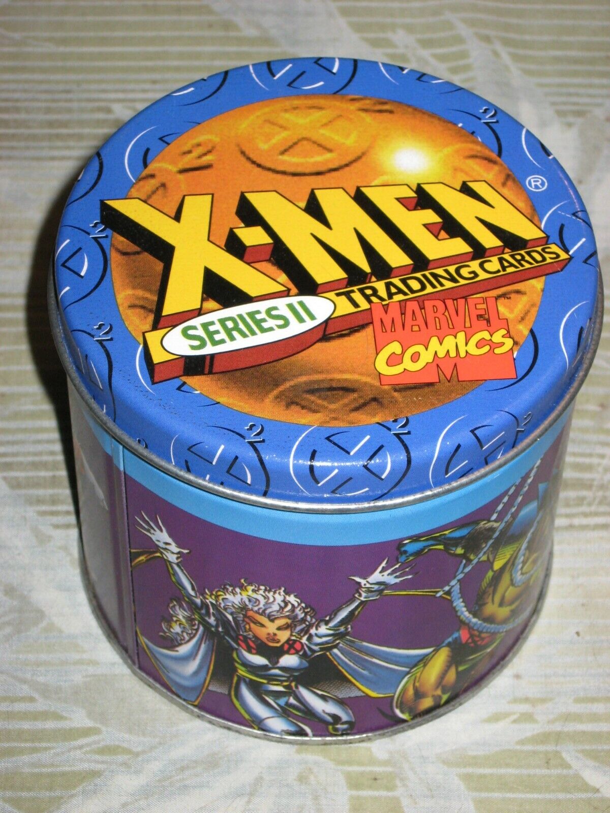 1993 X-MEN SERIES 2 MARVEL COMICS EMPTY TIN JIM LEE WOLVERINE MAGNETO 