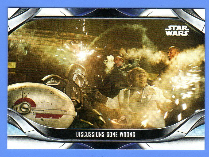 TOPPS STAR WARS 2021 The Mandalorian Trading Card #80 DISCUSSIONS GONE WRONG
