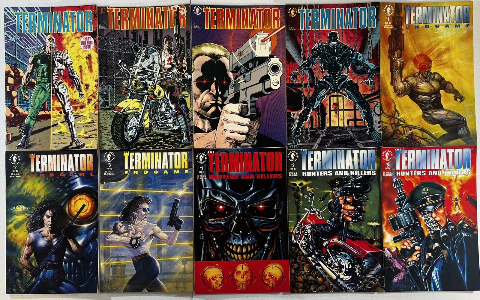 Terminator Lot of 19 Complete Runs Dark Horse 1990 NM-M 9.8