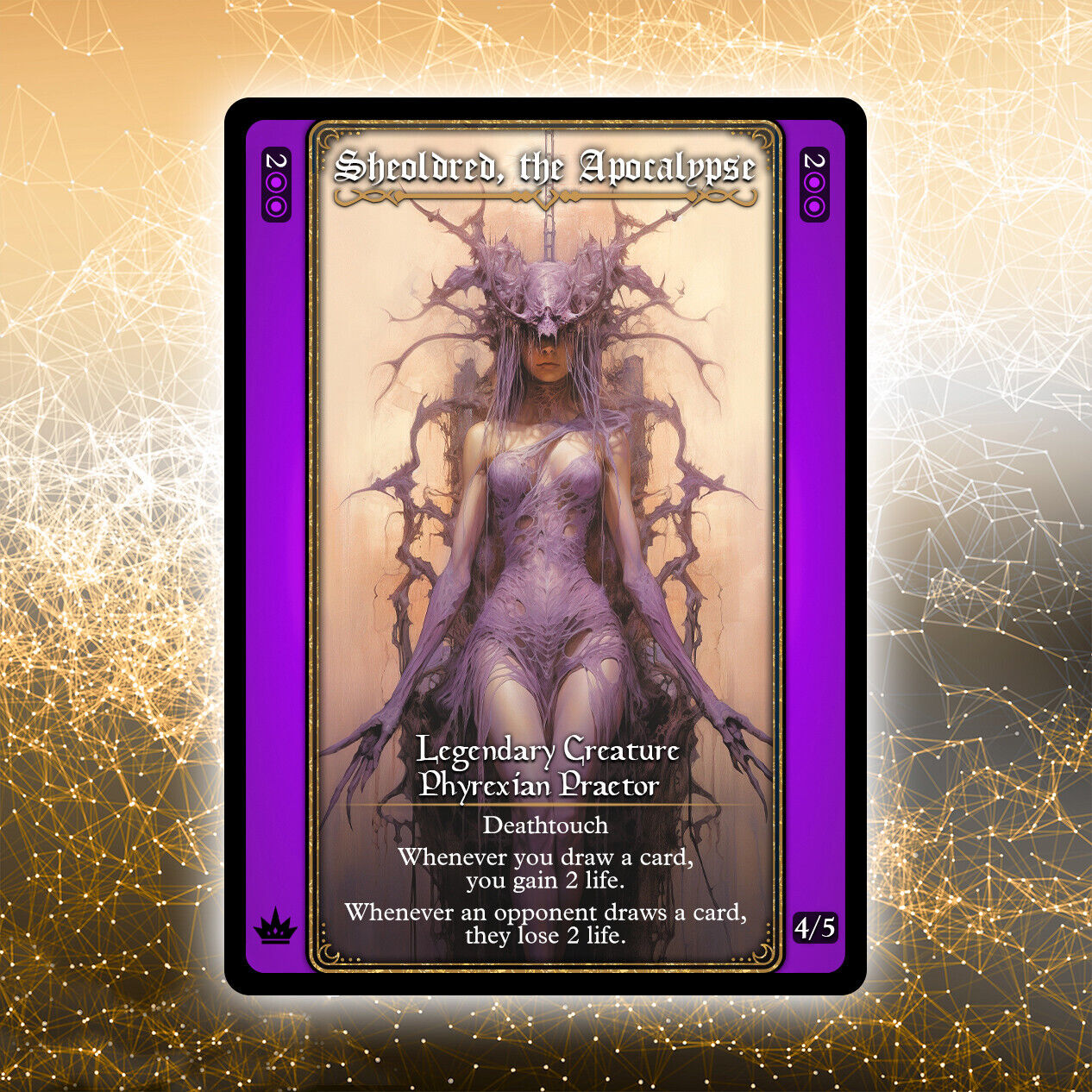 Sheoldred, the Apocalypse #3 [Alternative Custom ] TAROT Style Card