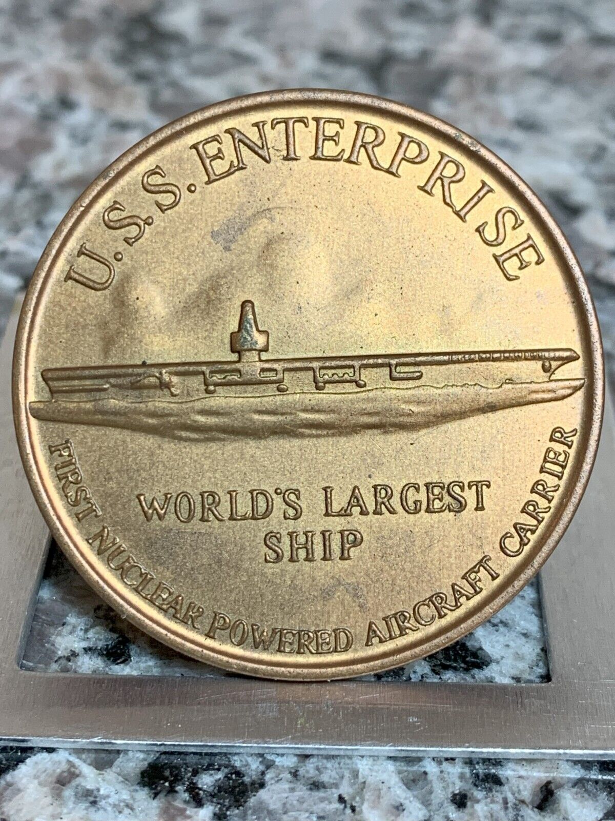 USS Enterprise CVAN  65  Christened Medal September 24, 1960 Newport News VA