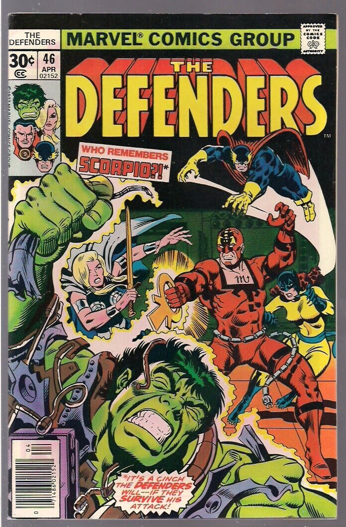 Marvel Comics The Defenders #46 The Incredible Hulk Dr Strange HIGH GRADE NM