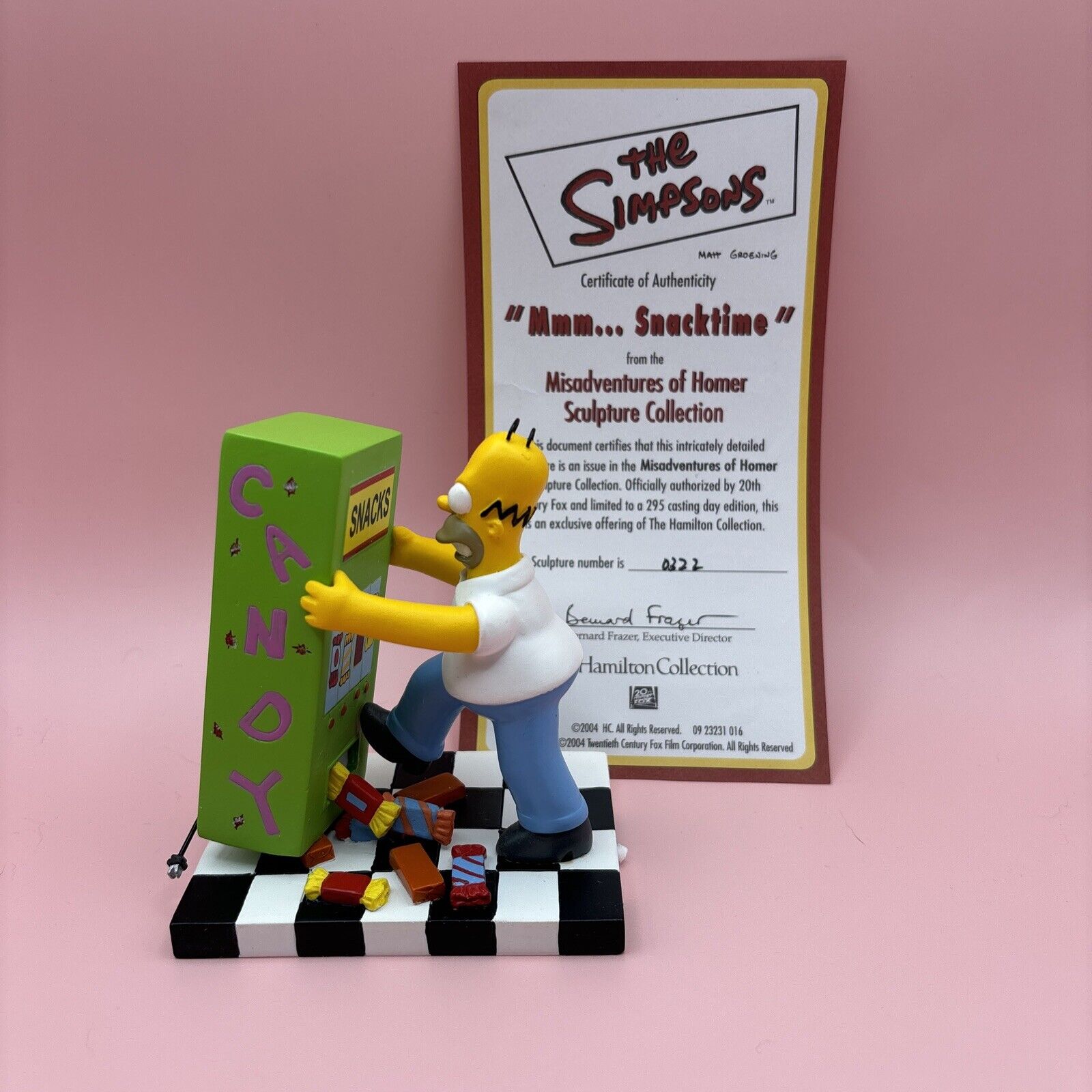 The Simpsons, Misadventures of Homer: “Mmm…Snacktime” Hamilton Collection COA