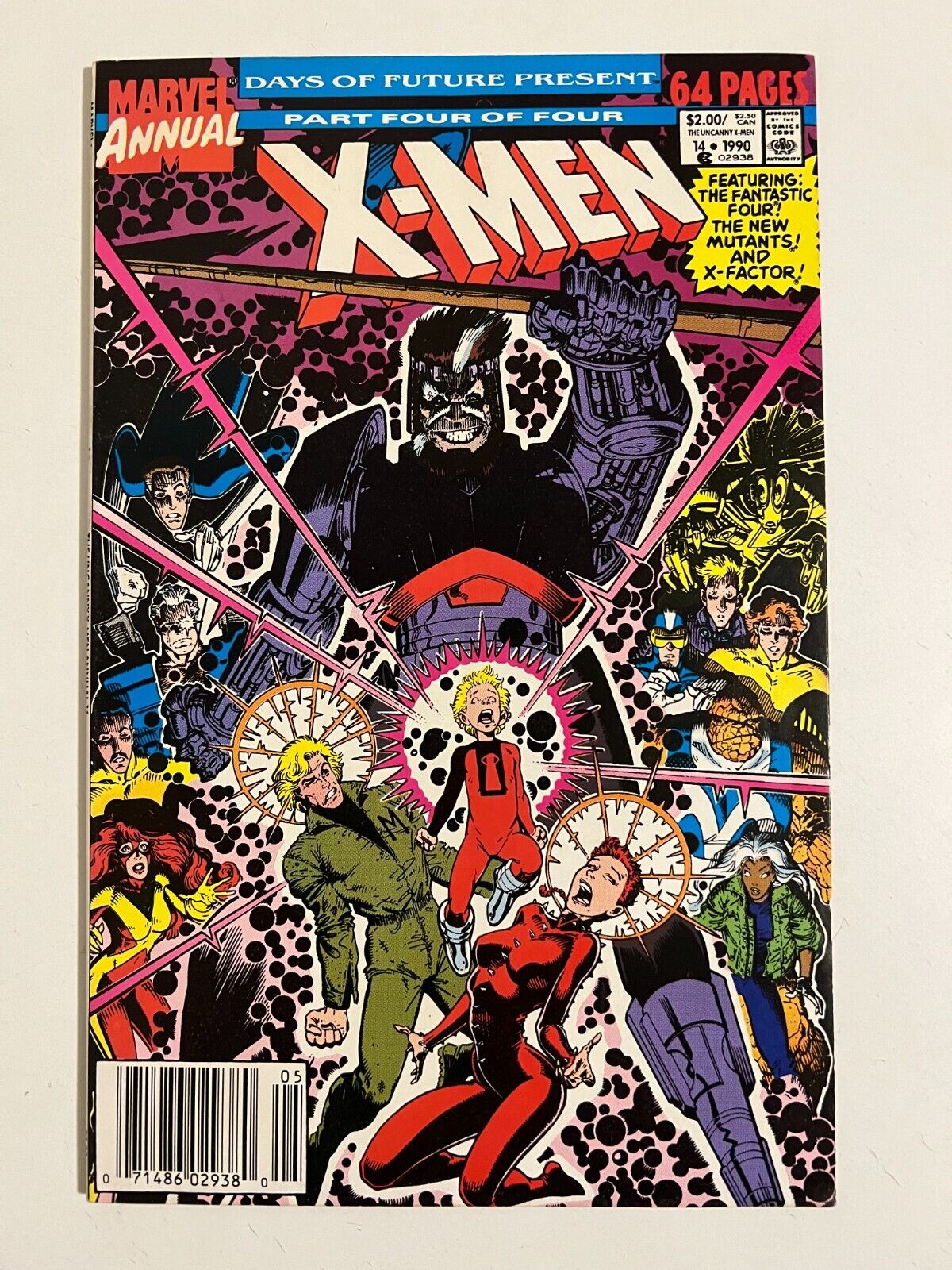 Uncanny X-Men Annual #14 (1990) 1st Cameo Appearance of Gambit - VF - Newsstand