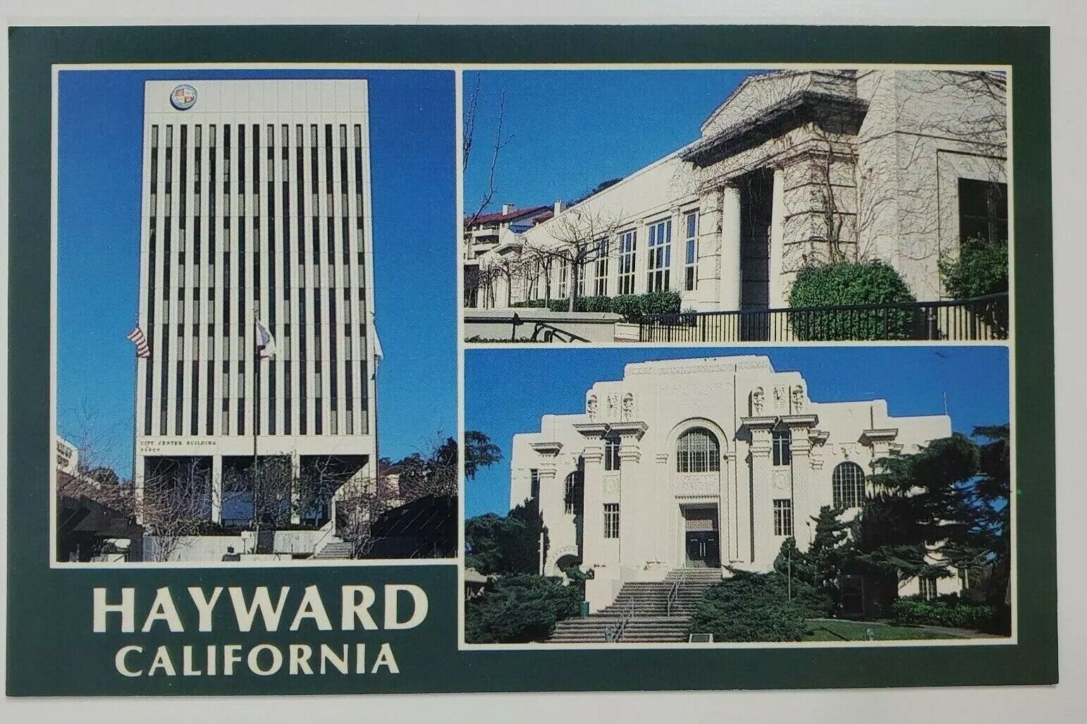 Postcard Hayward California USA City Center Complex Centennial Hall 
