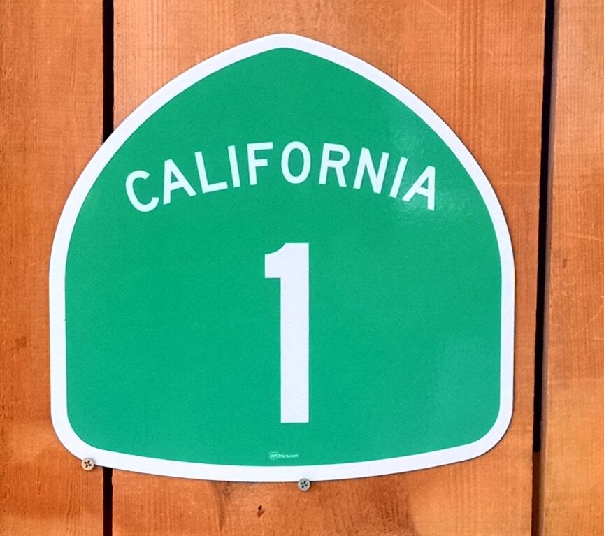  California Highway 1 PCH Interstate Route Sign