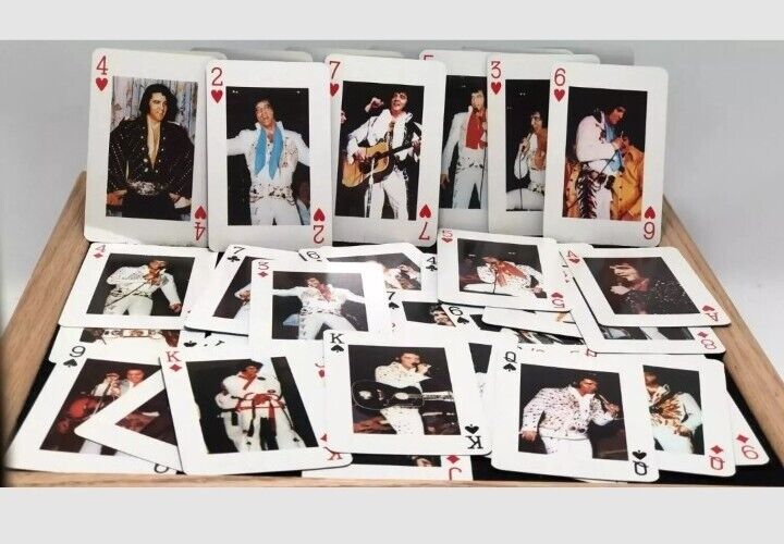 Vintage 1981 The Best of Elvis Playing Cards Complete Deck 54 Color Phots