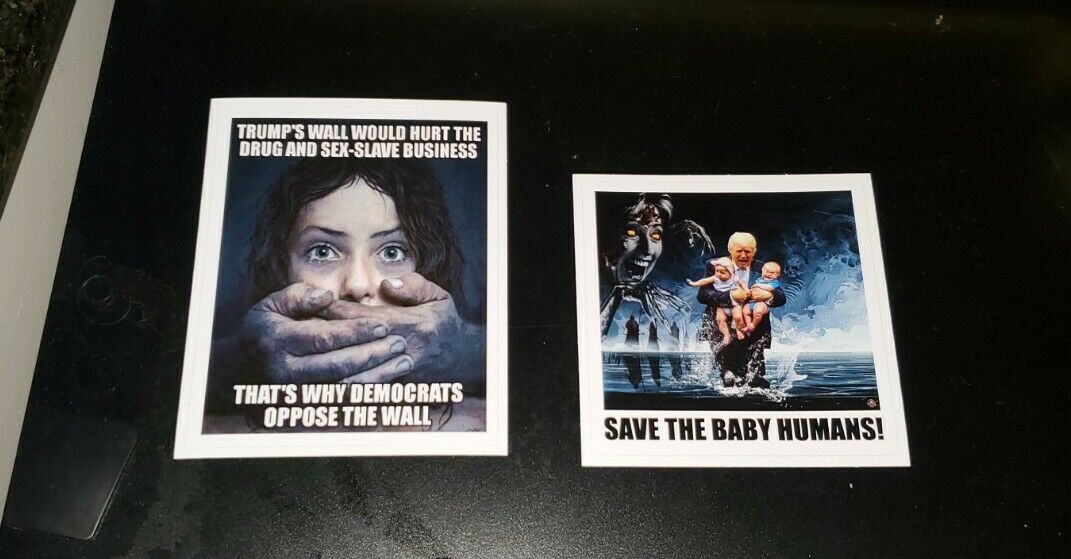 TRUMP Clinton Pro Life Save The Children Political Bumper Stickers 2, 1 Each