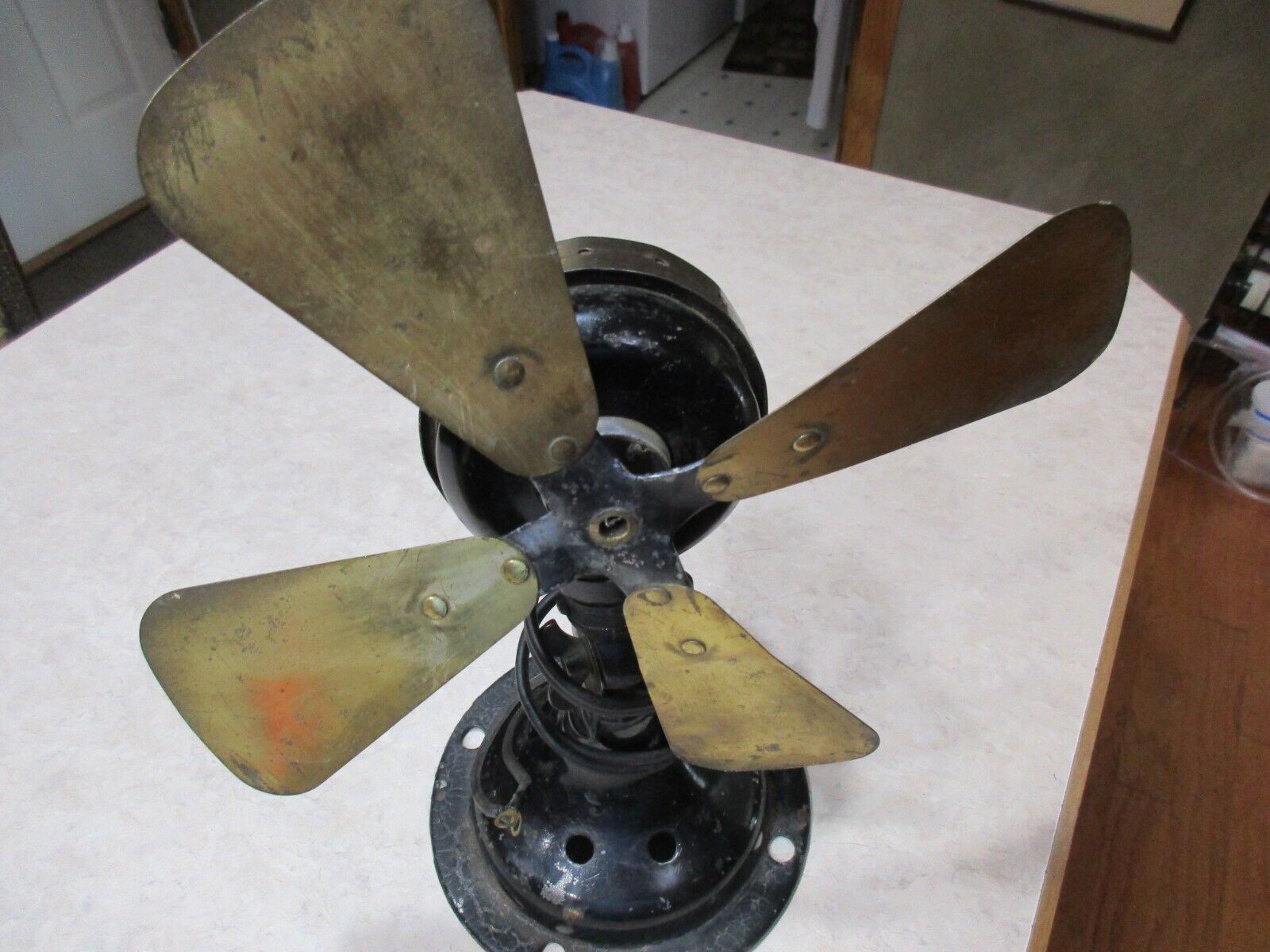 Antique 1910 - 1920s General Electric “9 inch” Brass Blade Fan, Restore OR Parts