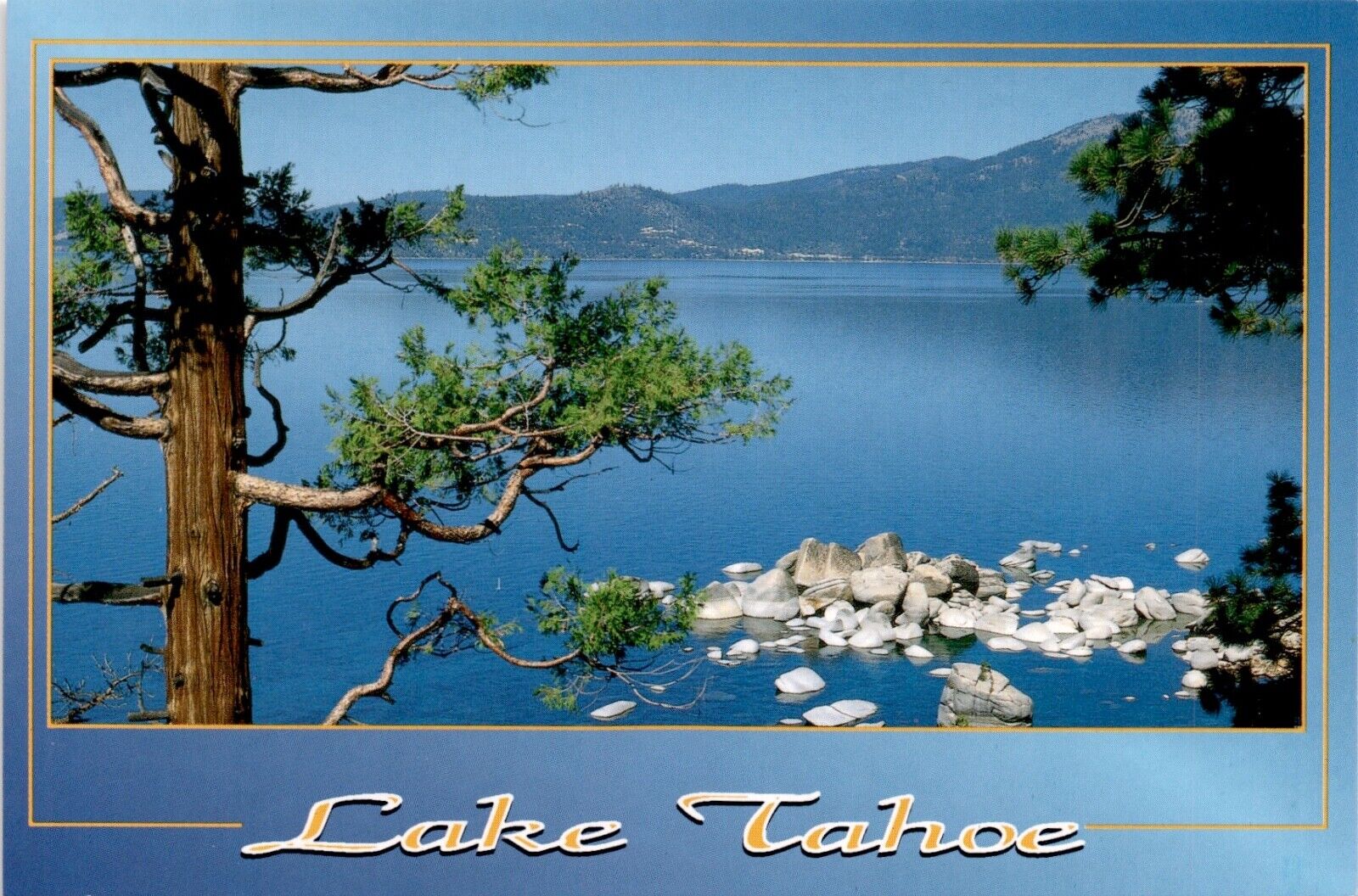 Lake Tahoe California - Nevada Vintage Chrome Postcard