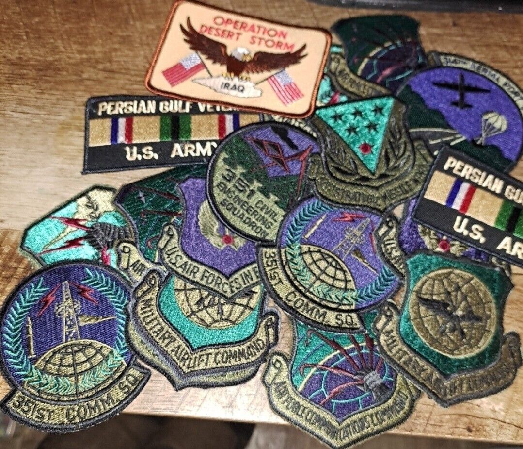 Military patches us army lot Of 20 Patches MIXED LOT 