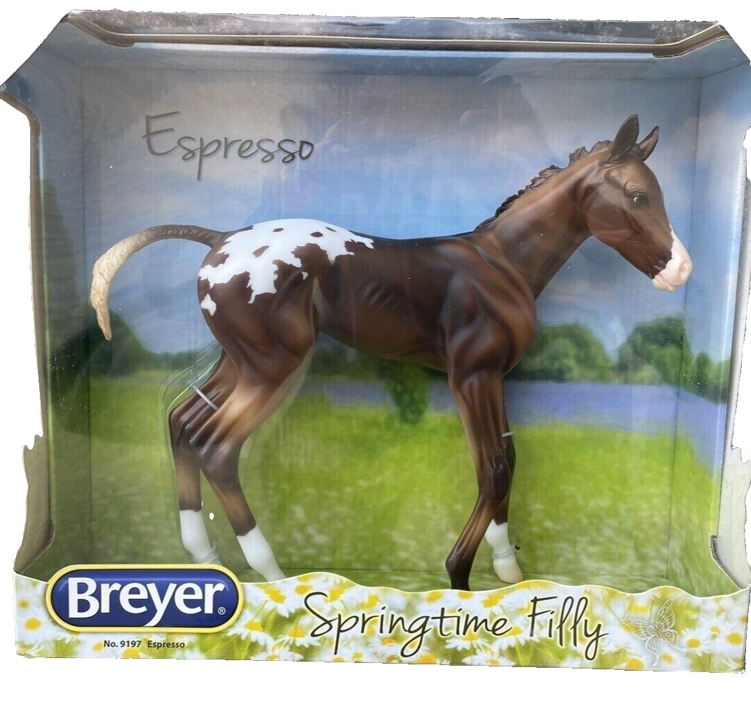Breyer Horse 9197 Espresso Appaloosa Springtime Foal Filly 10” H 1: 6 SCALE 2017