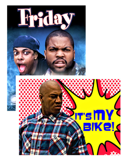 FRIDAY Movie Large Fridge Magnet Gift Set Ice Cube Chris Tucker Comedy