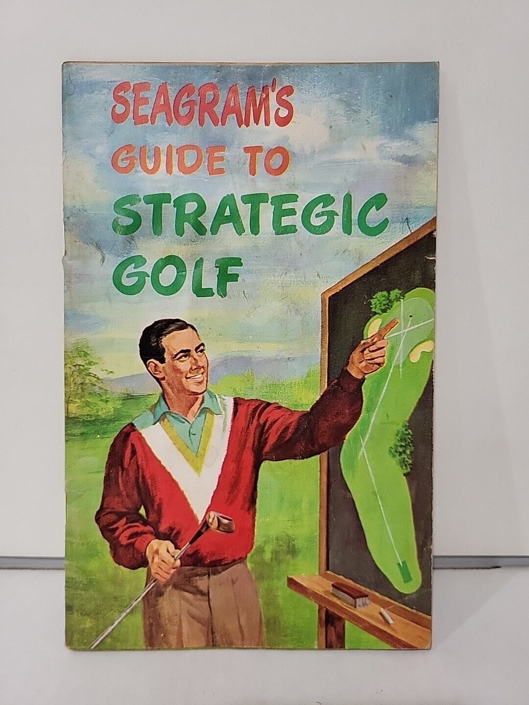 1960s Seagram\'s Guide to Strategic Golf Whiskey Tips Pamphlet Booklet Vintage