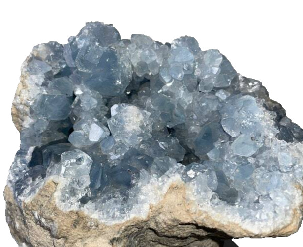 Small Blue Rough natural Celestite Crystal rock specimens 