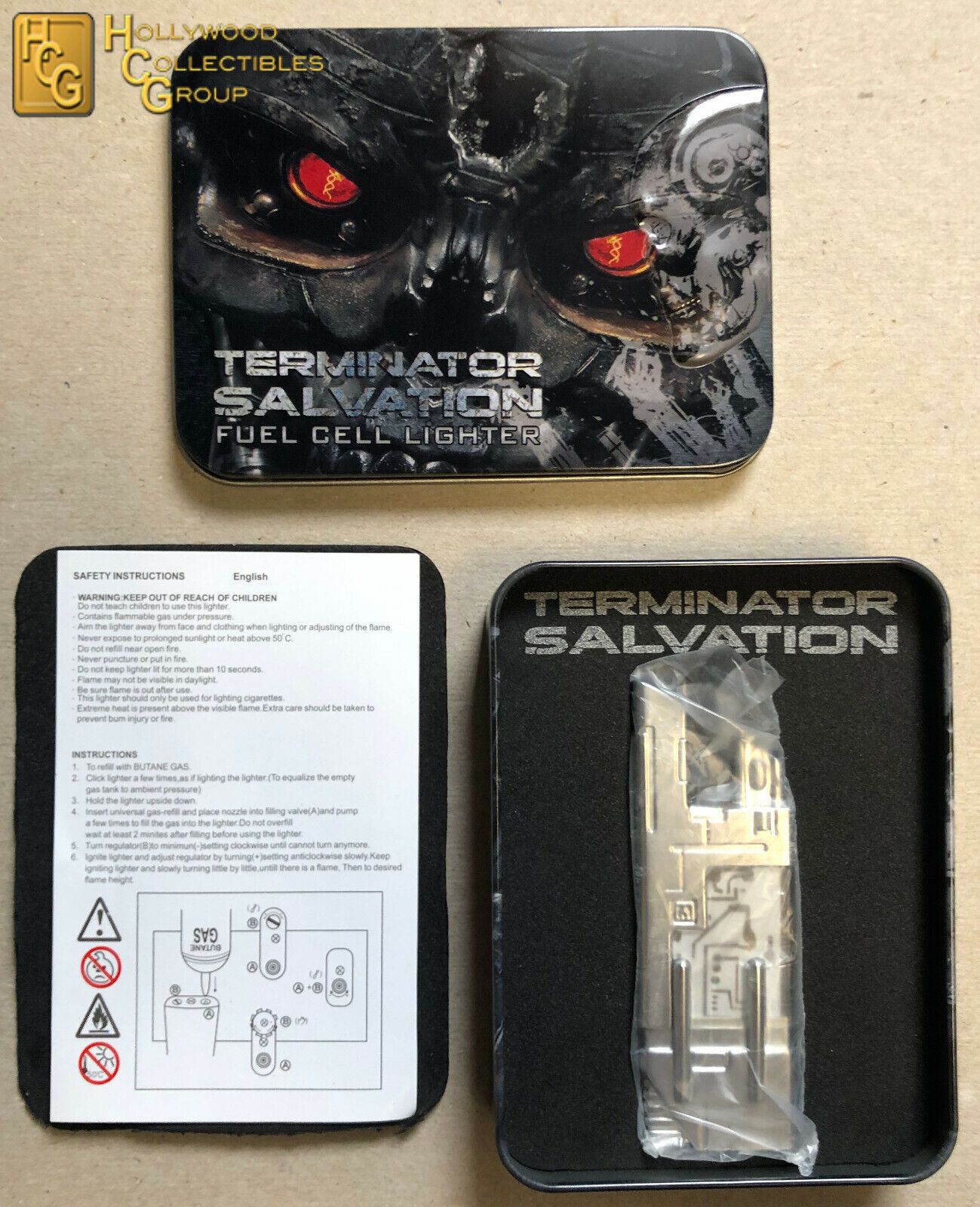 Hollywood Collectibles Group Terminator Salvation Fuel Cell Lighter New In Stock
