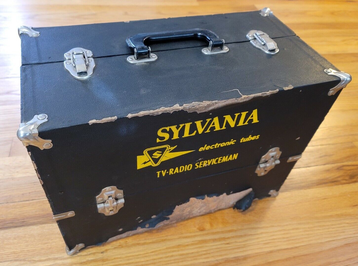 Vintage Sylvania Vacuum Electronic Tube TV Radio Serviceman Carrying Case Rare 