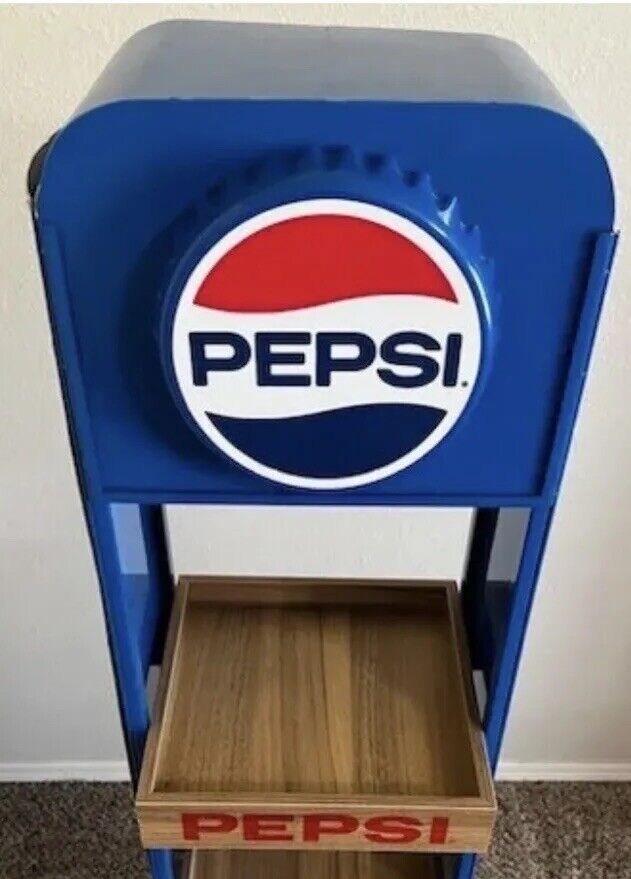 Pepsi Cola Retro Display Rack “ICONIC PEPSI BRAND NEW” Still In Box Great Piece