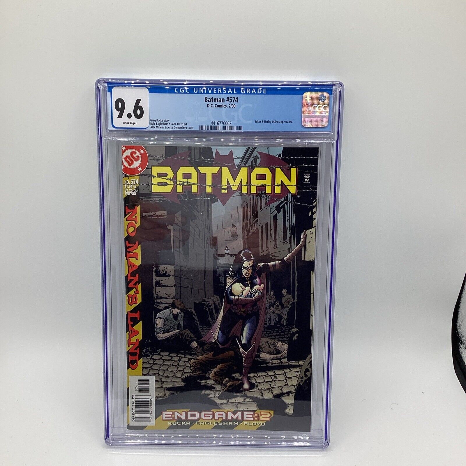 D.C. Comics Batman #574, 2/00 CGC Graded 9.6-Harley Quinn & Joker Appearance