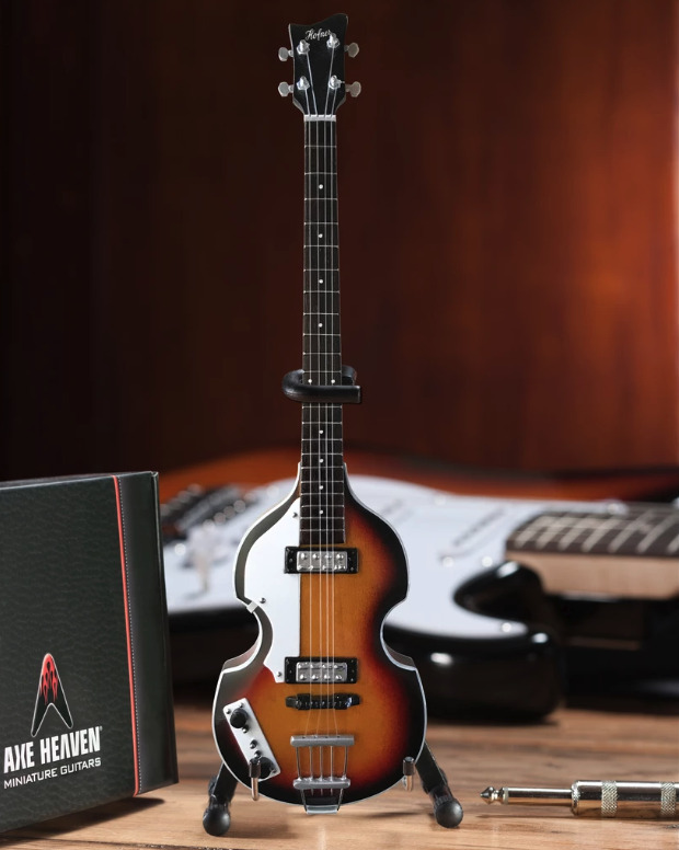 AXE HEAVEN Paul McCartney Original Violin Bass MINIATURE Guitar Display Gift