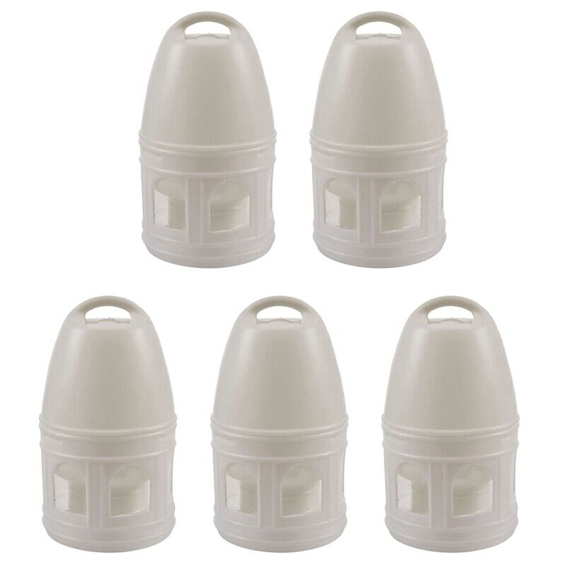 5X Removeble White Plastic Drinker with Handle for Pigeons Bird Supplies4436