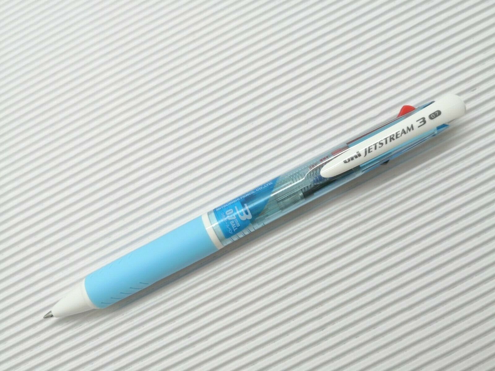 (Tracking No)2 X Light Blue UNI-BALL Jetstream 3 in1 0.7mm ball point pen(Japan)