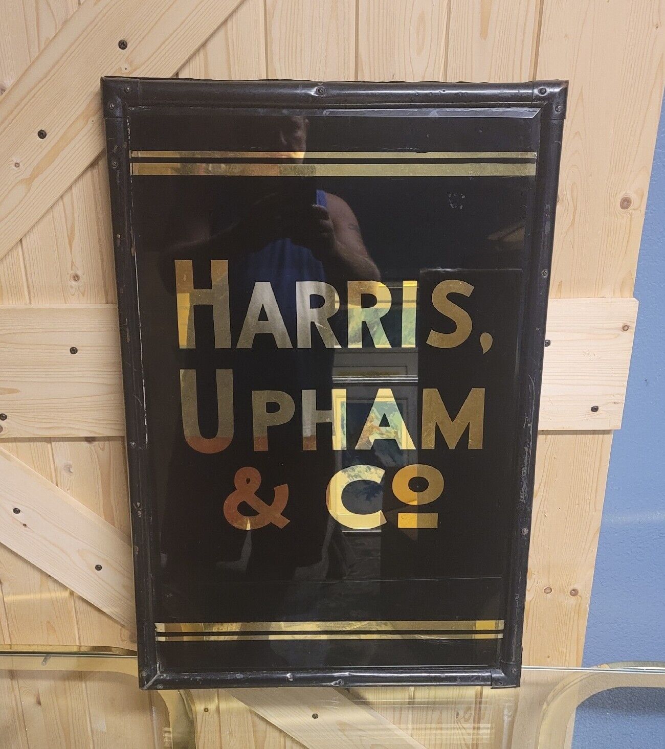 Antique Architecture Harris Upham & Co Sign Wall Street History NYC NYSE