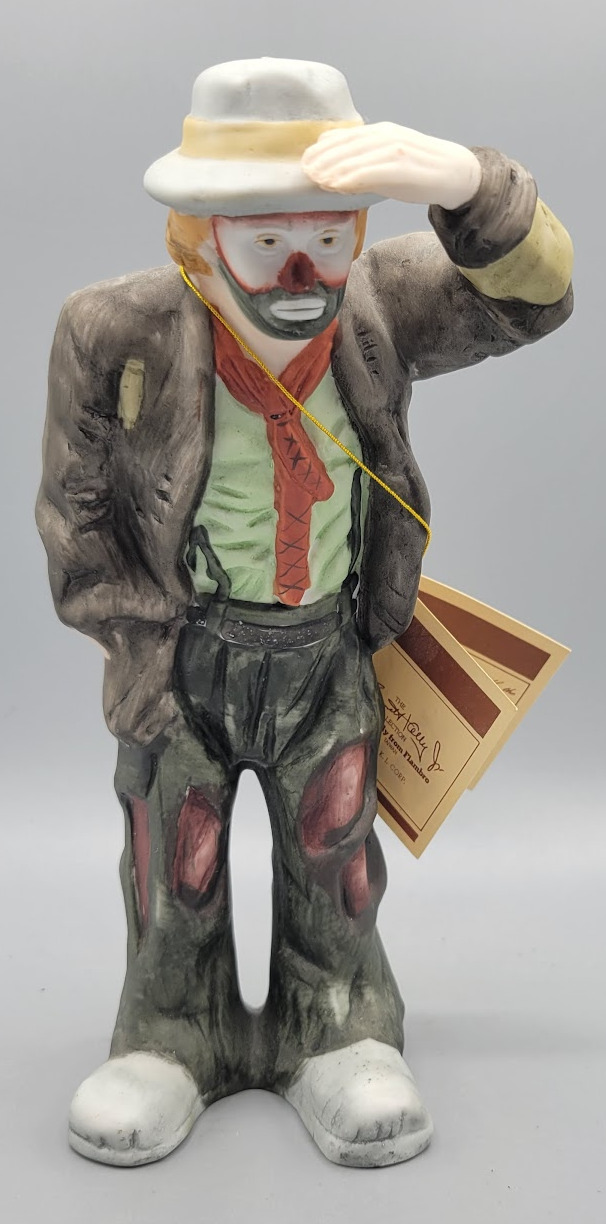Emmett Kelly Jr. Hobo Clown Figurine Collection Looking Out To See