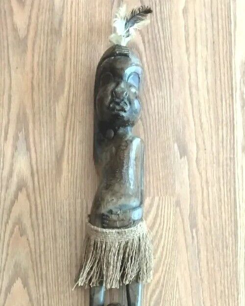 Hand Carved Wooden Tribal Fertility Totem 40