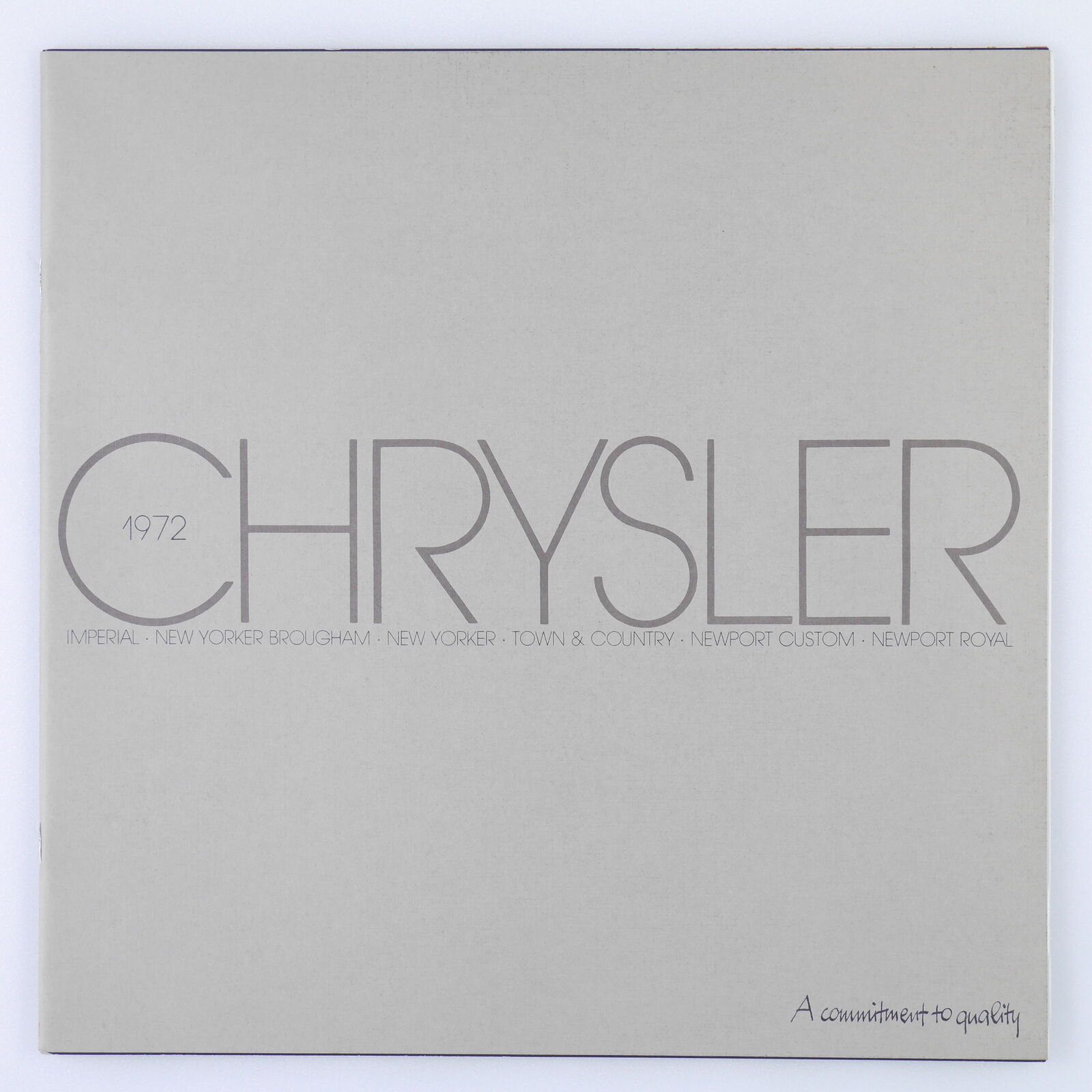 1972 Chrysler Lineup Dealer Sales Catalog NOS New Yorker Newport Brochure
