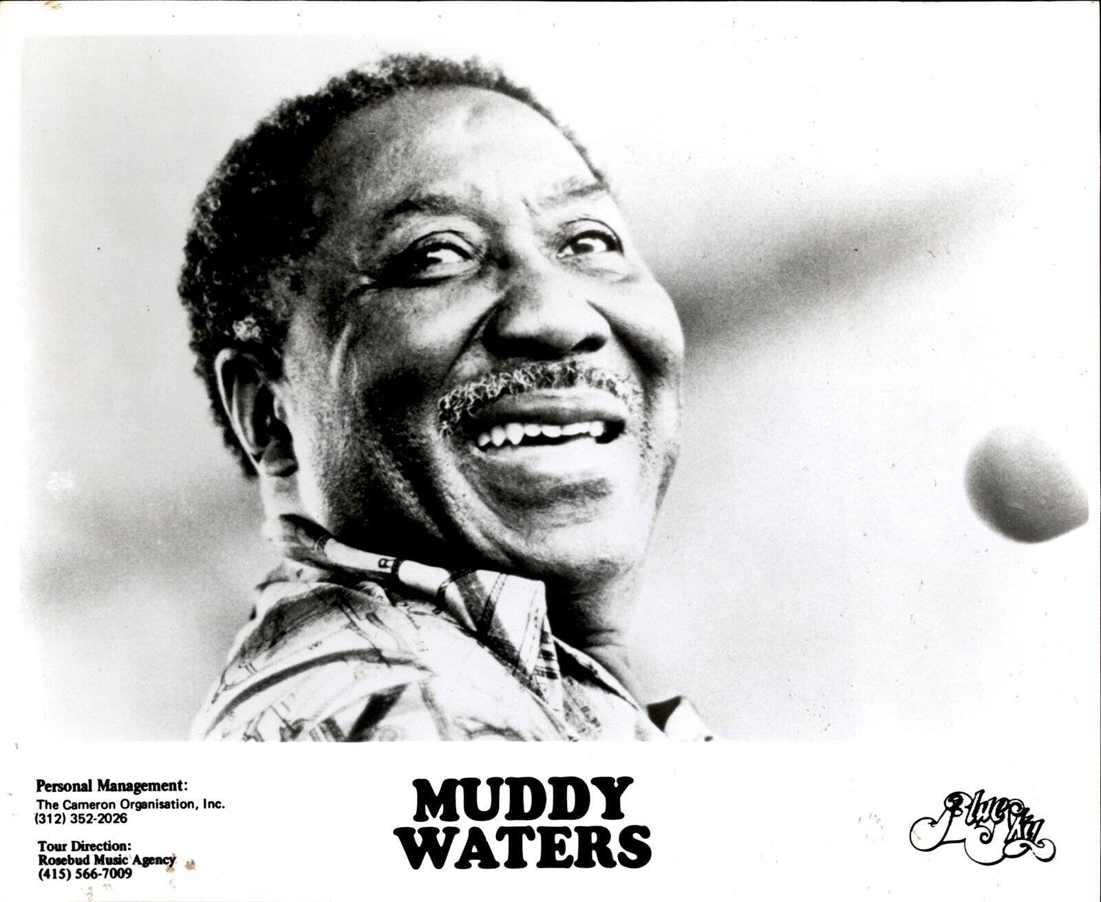 LD310 2nd Gen Restrike Photo MUDDY WATERS Iconic Blues Musician Singer Portrait