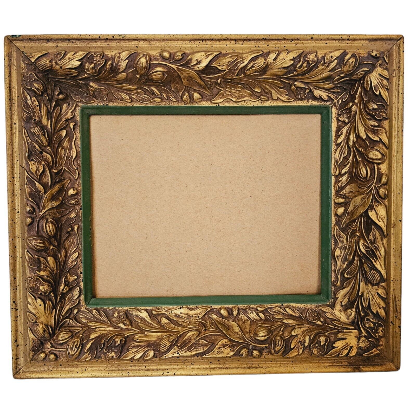 Vintage Ornate Gold Wooden Frame Fits 8\