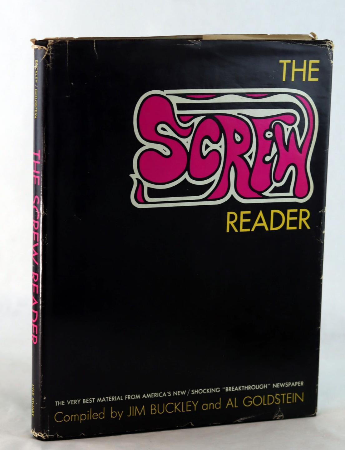 Al Goldstein 1971 1st Ed The Screw Reader Underground Sex Newspaper HC w/DJ