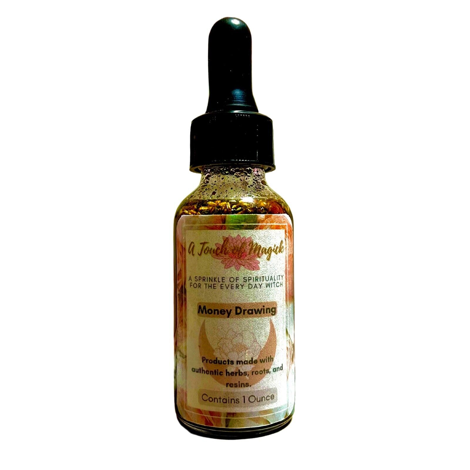 Money Drawing Oil - 1 Oz - Made with Herbs, Roots, Resins, Powders & Oils 