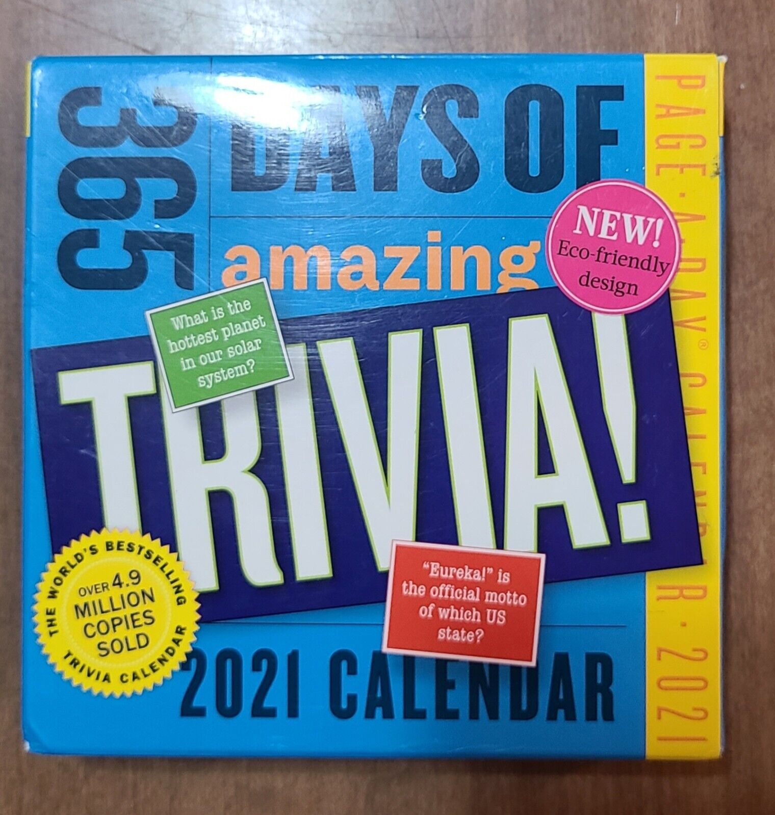 365 Days of Amazing Trivia page-a-day 2021 desk calendar Workman MIB facts IQ