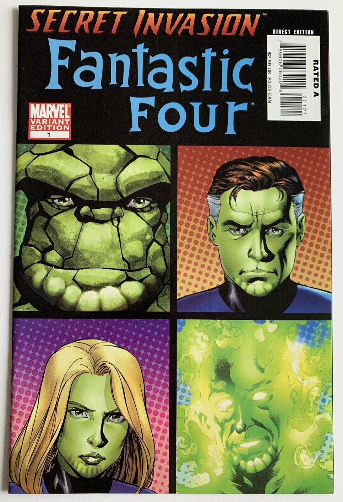 Secret Invasion: Fantastic Four #1 (1B) Variant NM+ Mike McKone Variant
