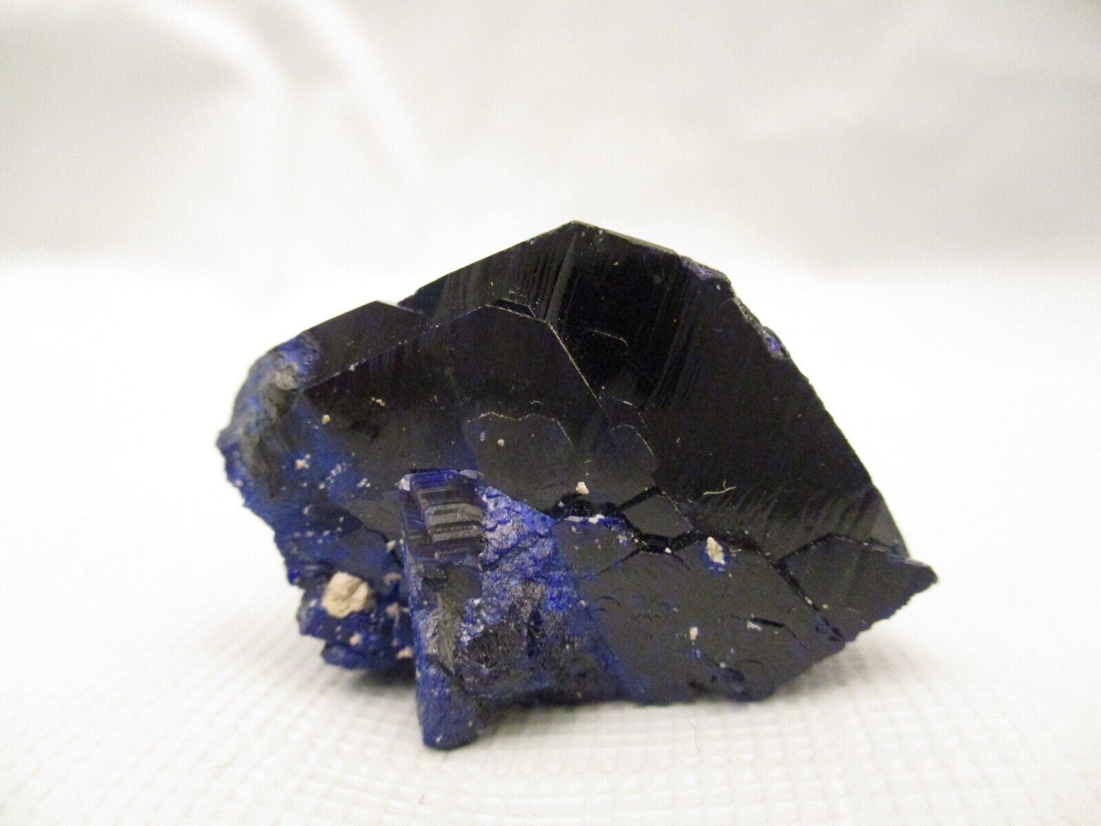 Deep Blue Azurite Crystal From  With A Display Box E2955