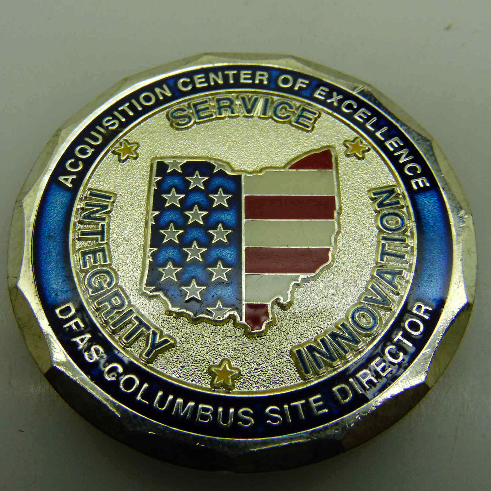 DEFENSE FINANCE AND ACCOUNTING SERVICE DFAS COLUMBUS SITE DIRECTO CHALLENGE COIN