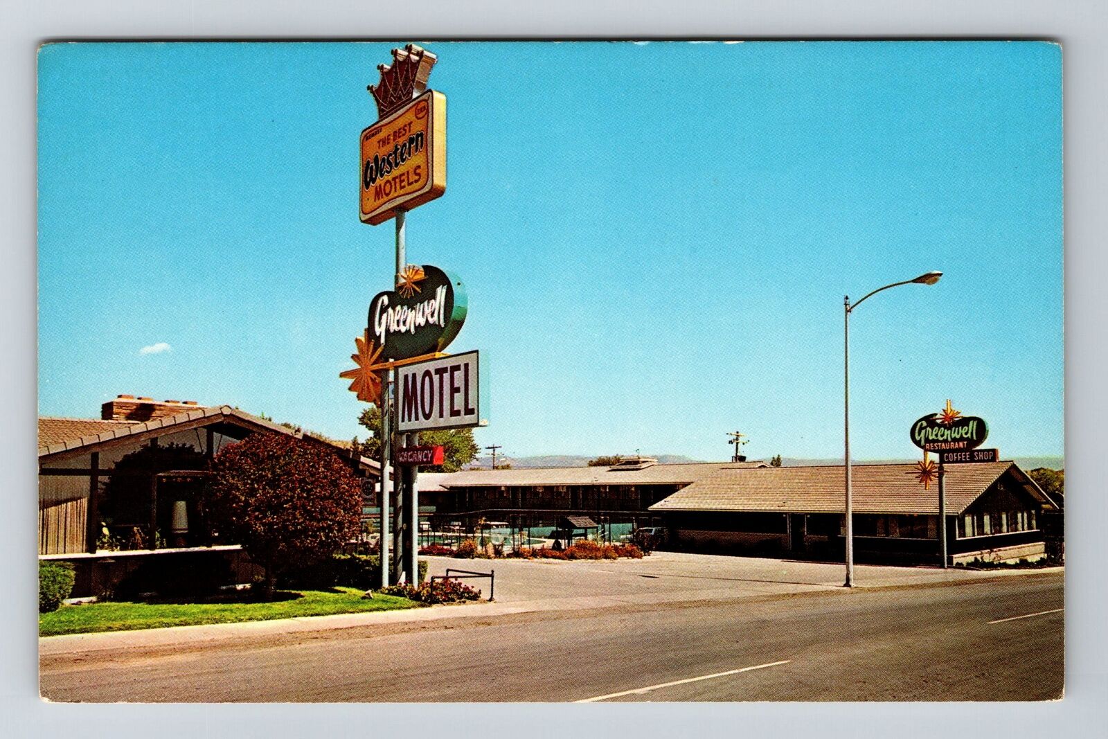 Price UT-Utah, Green Well Motel & Restaurant, Antique Vintage Souvenir Postcard