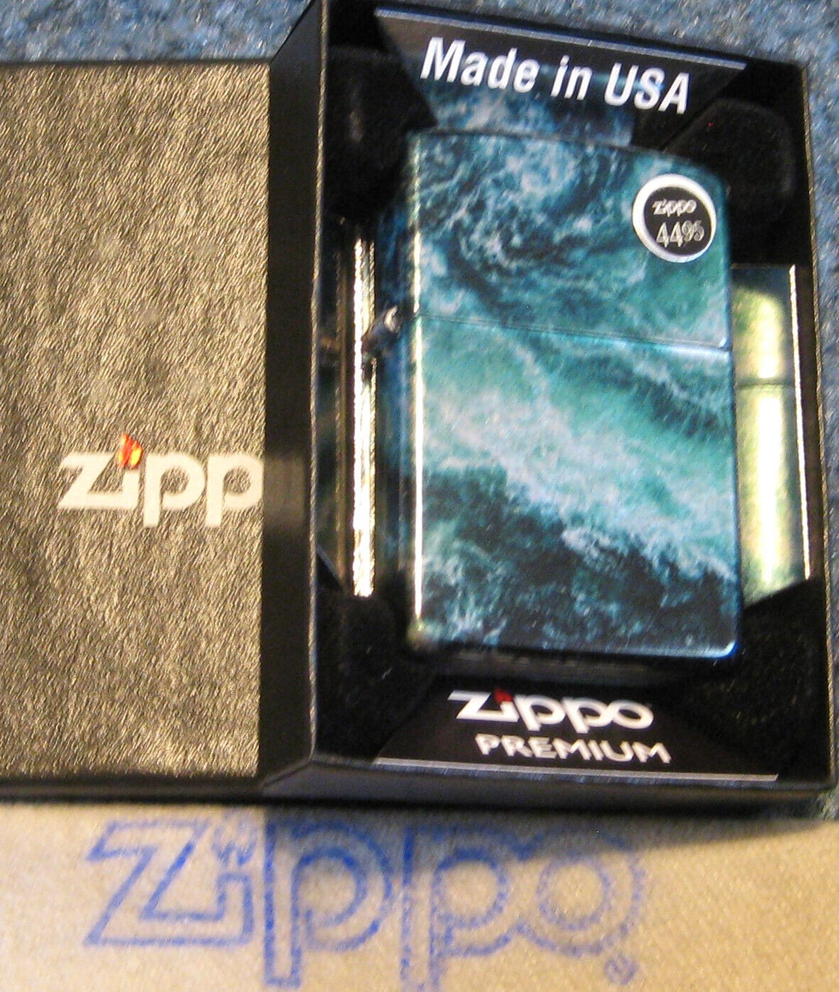 ZIPPO 540 FUSION Lighter  ROGUE WAVE DESIGN 48621 TUMBLED Mint NEW Sealed