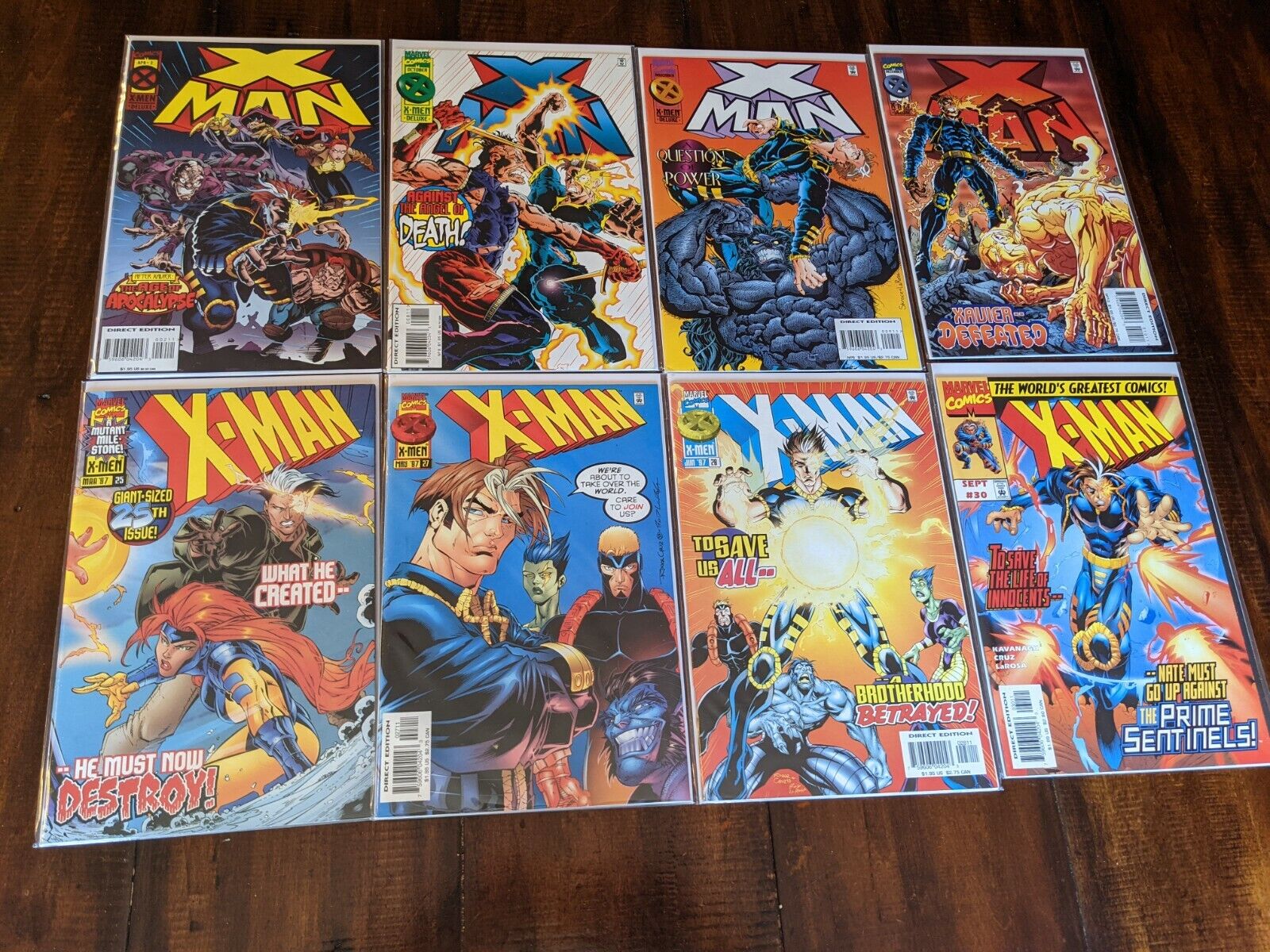 X-Man, Generation X, & Mutant X Comic Lot of 25 Comics. X-men Spinoff\'s
