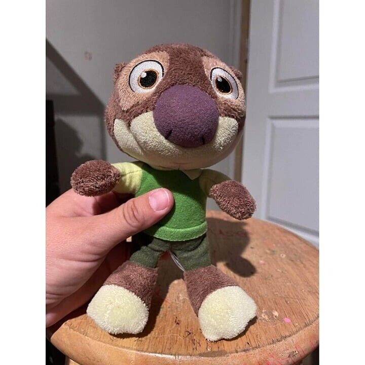 Disney Zootopia Mr. Emmitt Otterton Otter Plush 8” Soft Stuffed Animal Toy