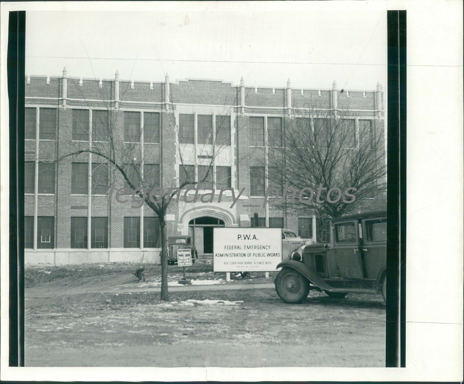 1938 Science Bldg Box Elder High School Brigham City Utah Original News Photo