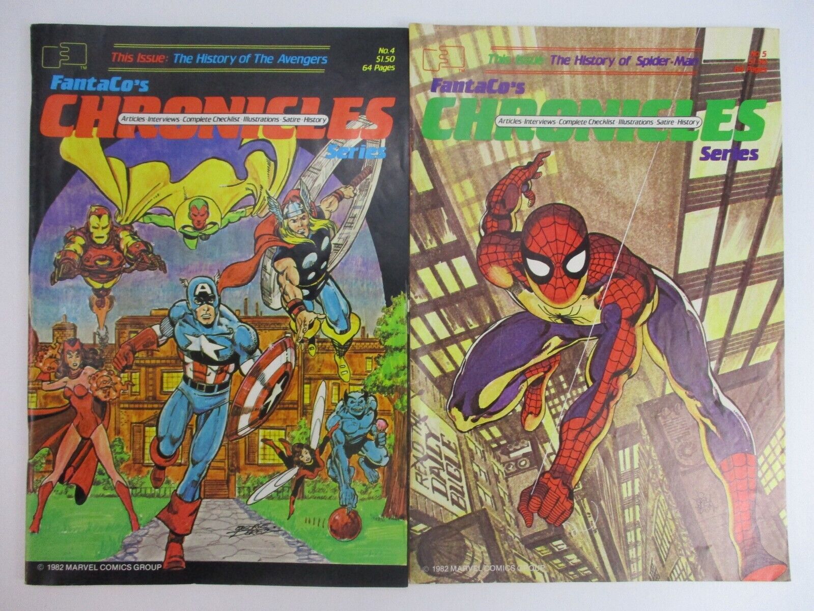FANTACO'S CHRONICLES #4-5 Marvel Comics Group 1982