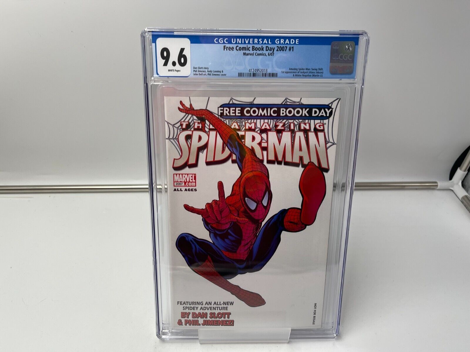 Amazing Spider-Man Free Comic Book Day 2007 CGC 9.6 1st Jackpot Marvel 2007