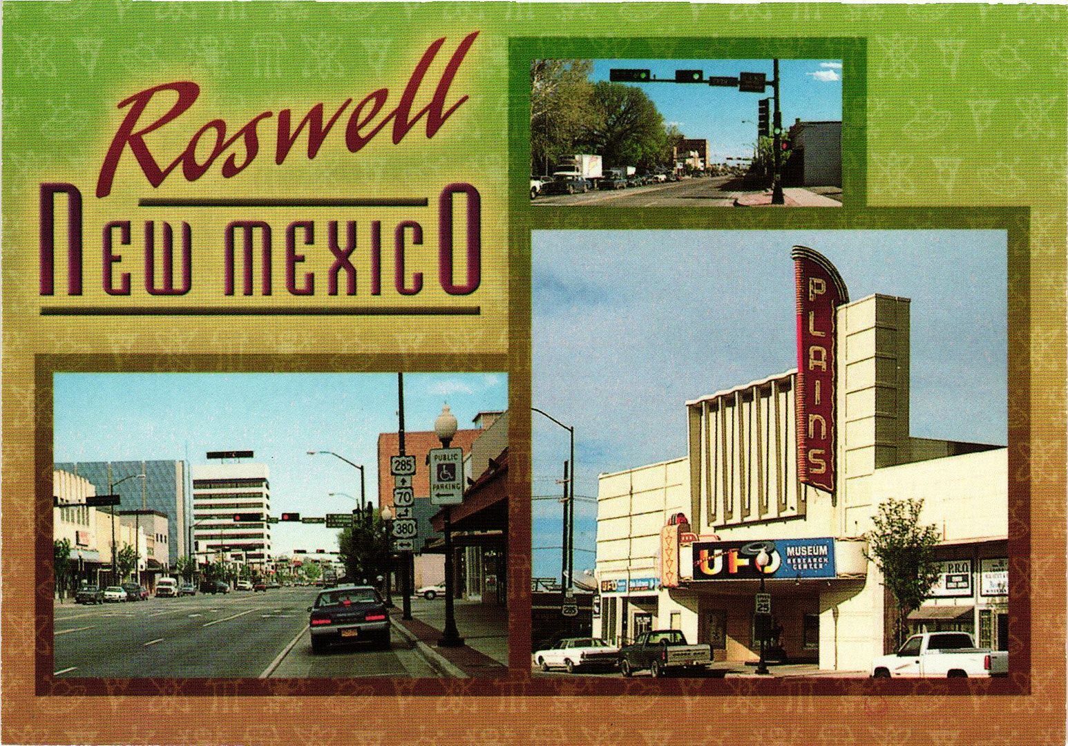 Vintage Postcard 4x6- City of Roswell, Roswell, NM s