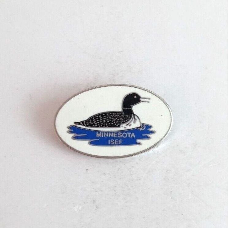 Vintage Minnesota ISEF Mallard Duck Lapel Hat Pin