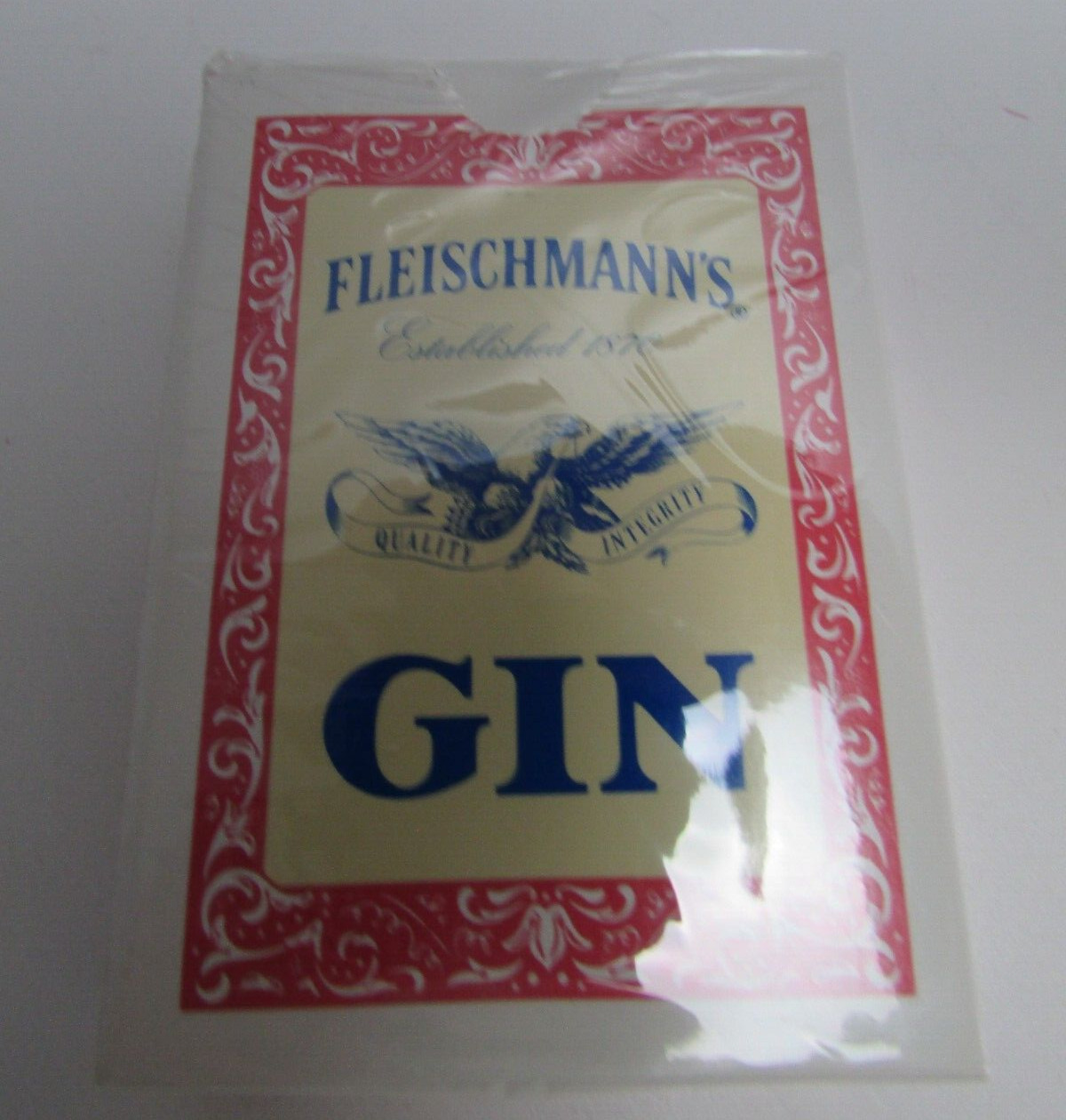 Vintage Fleischmanns Gin Playing Cards Made in The USA New Sealed