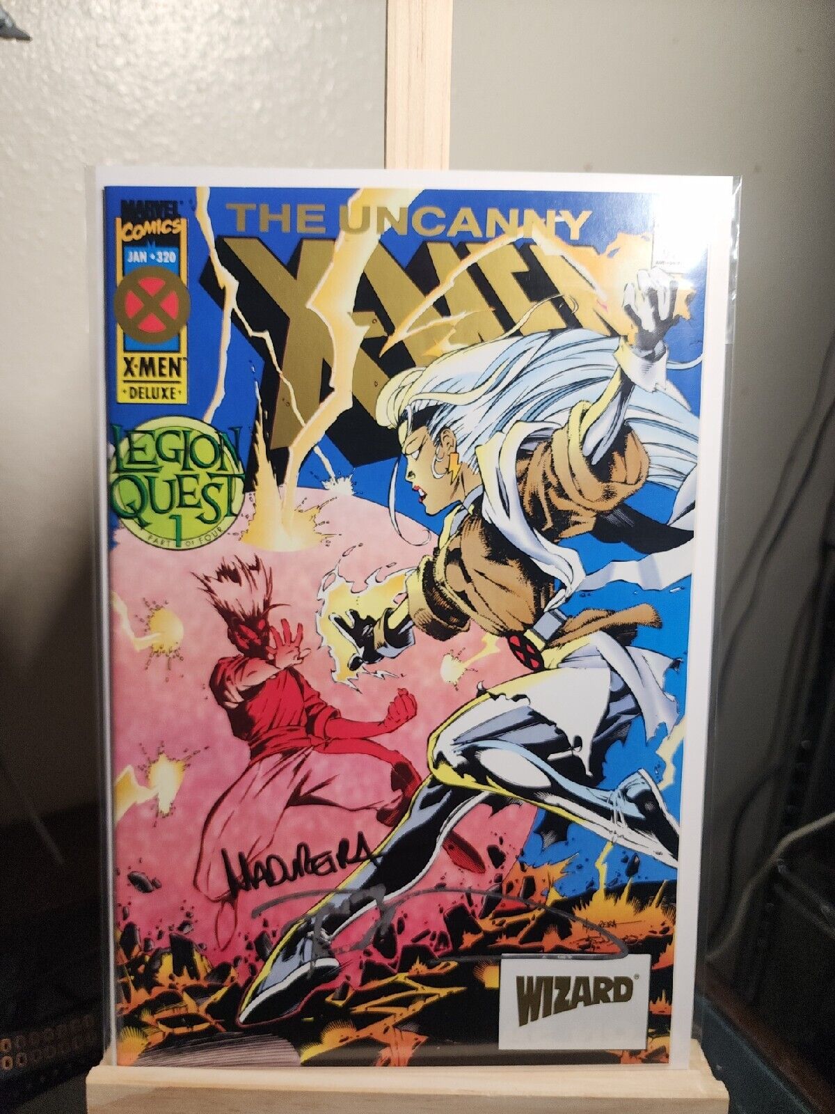 The Uncanny X-men 320 Wizard Gold Edition Signed By Joe Madureira And Townsend. 