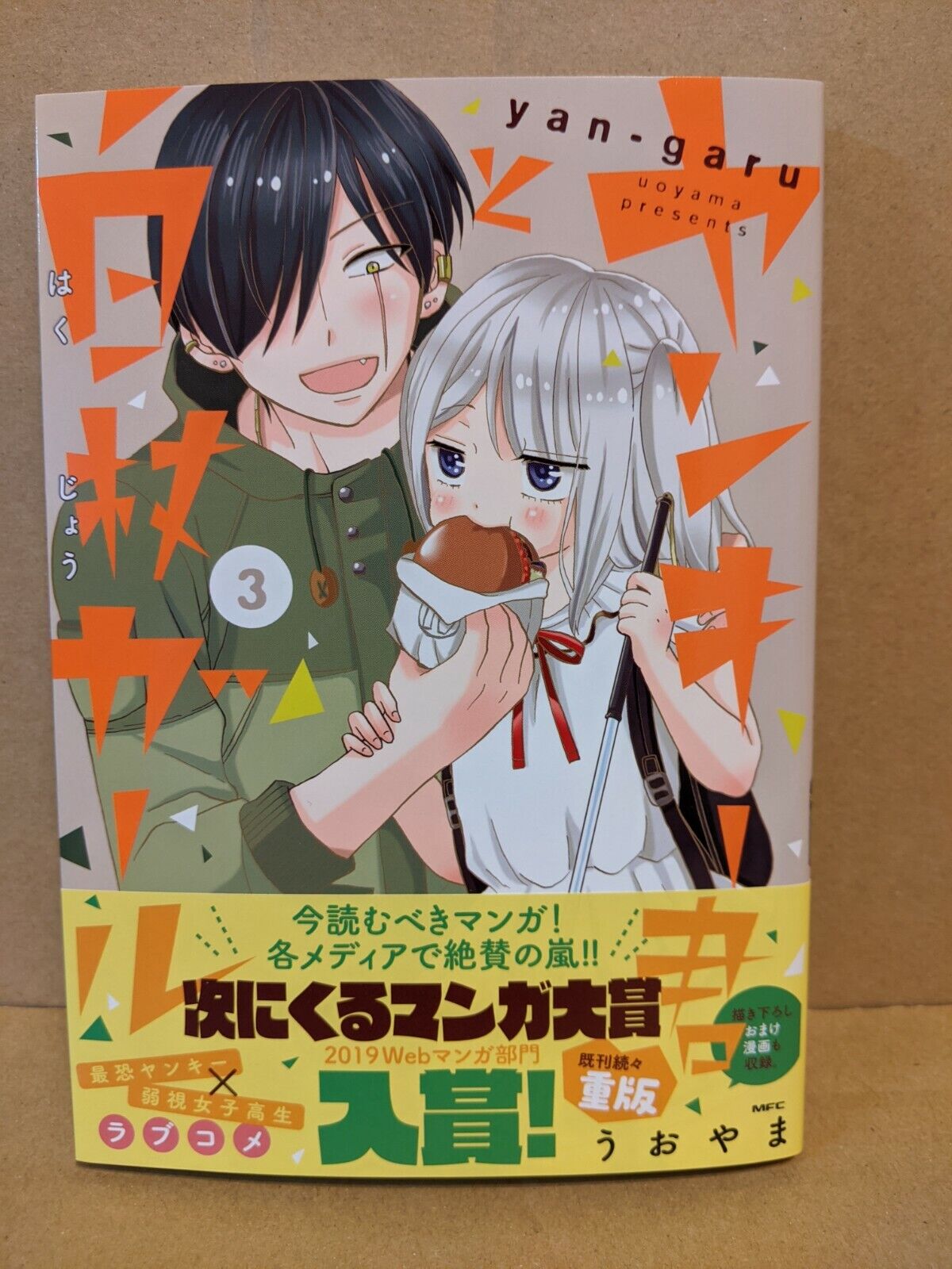 Yankee-kun to Hakujou Girl Vol. 3 NEW Uoyama Japanese Manga